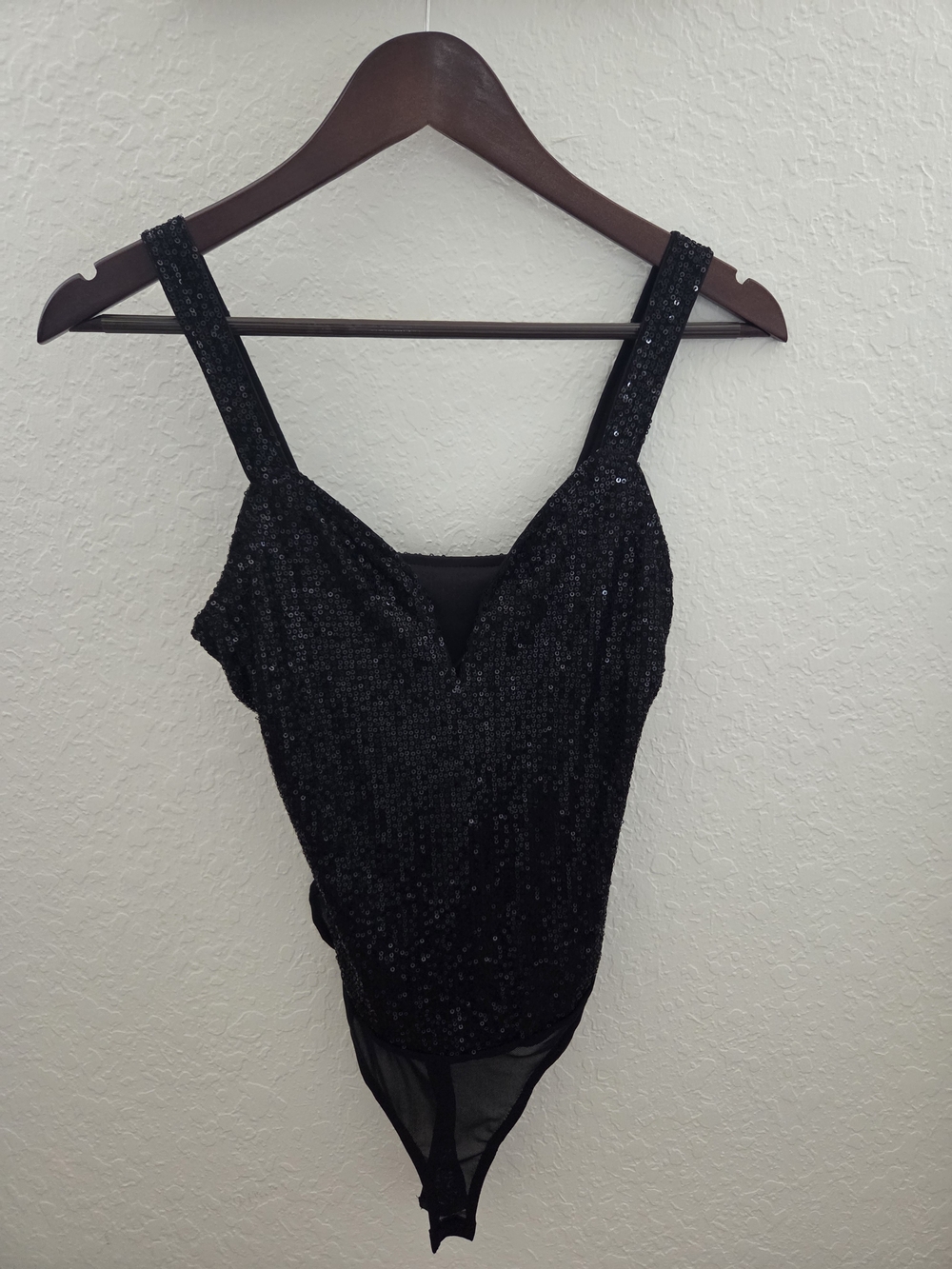 Black Sequin Bodysuit